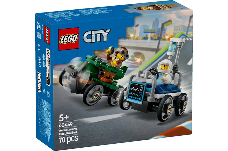 LEGO City: Aeroplane vs. Hospital Bed Race Car Pack - (60459)