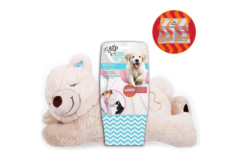 Puppy Warm Toy Bear Dog Heat Pack Comfort Plush Soft Toys Feeling Sleep Aid AFP