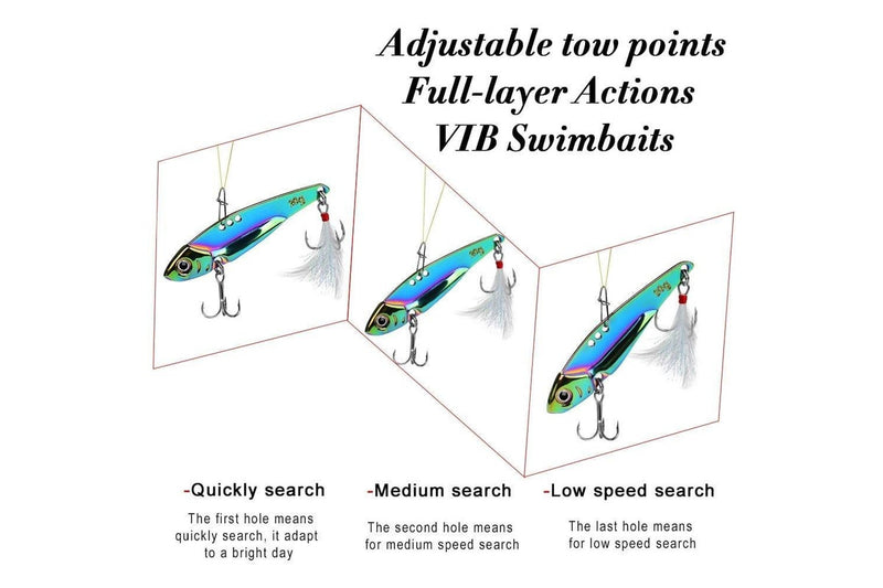Colourful Vib Sequenant Far Subsidine Lure Bait 7g