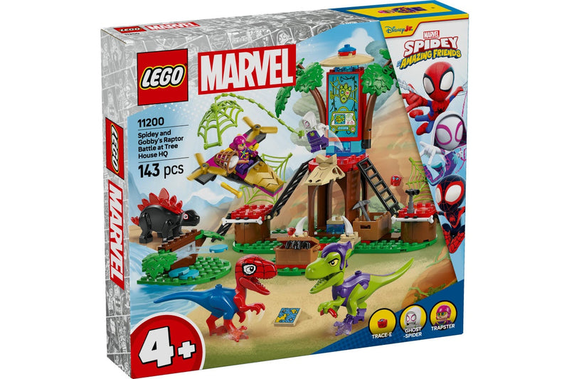 LEGO Marvel: Spidey and Gobby's Raptor Battle at Tree House HQ - (11200)