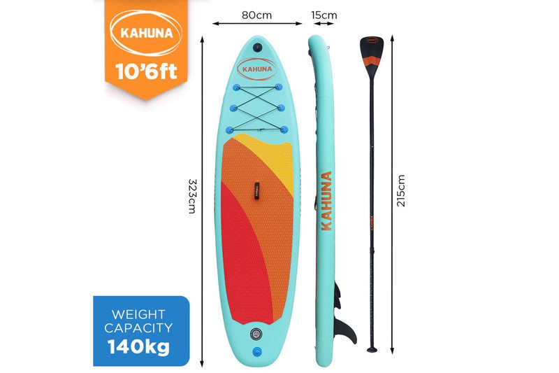 Kahuna Hana Inflatable Stand Up Paddle Board 10ft6in iSUP Accessories