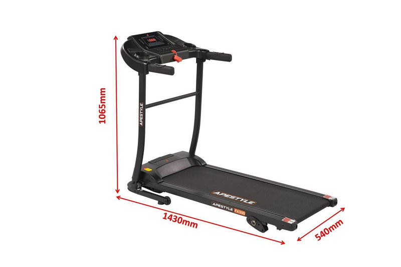 Ape Style FX300 Home Gym Fitness Foldable Treadmill