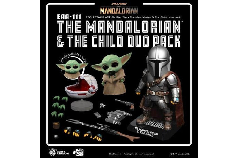 Beast Kingdom Egg Attack Action Star Wars the Mandalorian & The Child Duo Pack