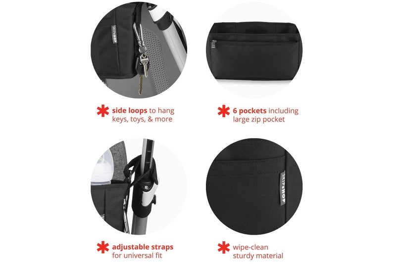 Skip Hop: Grab & Go Ultra Stroller Organizer- Black