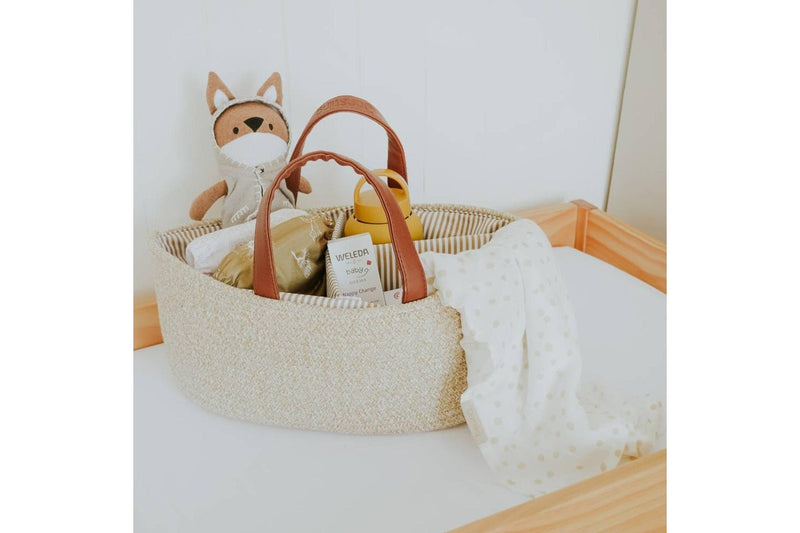 Nestling: Nappy Caddy - Dark Natural Melange