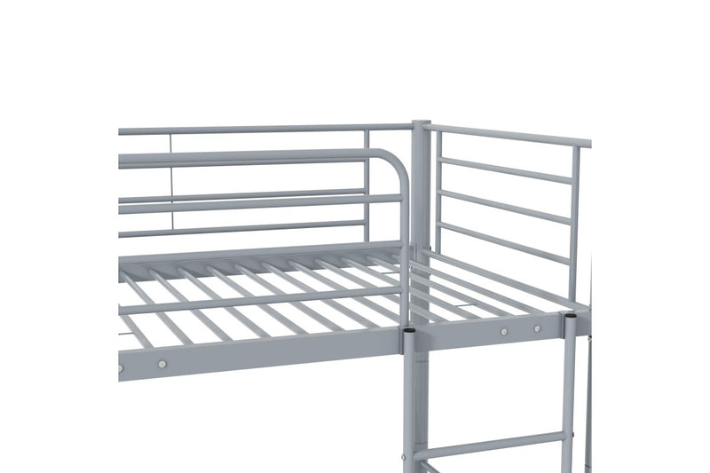 Fraser Country Single Metal Bunk Bed Frame - Grey