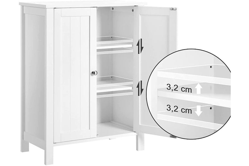 Vasagle Soglio Freestanding Double Door Bathroom Cabinet