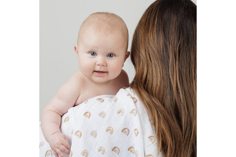 Lulujo: Mini Muslin Cloth - Rainbow (3 Pack)