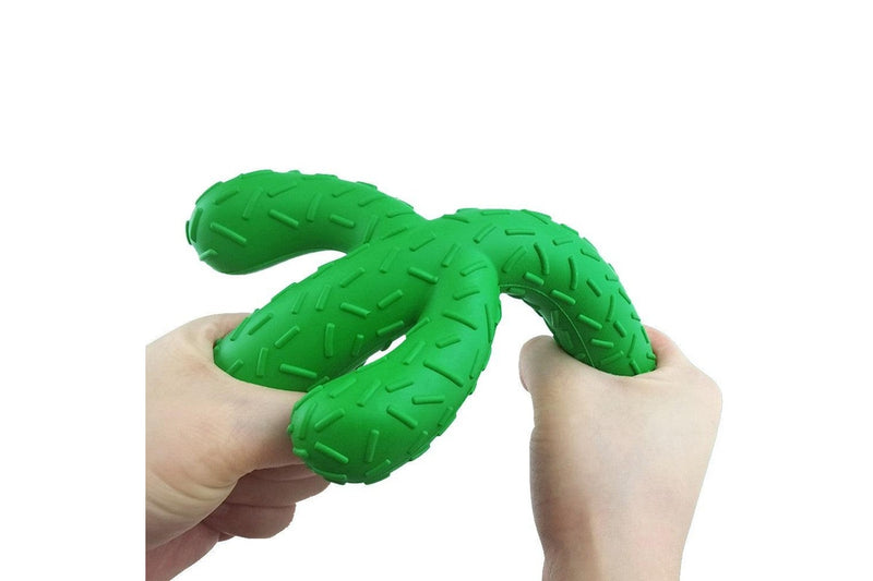 Cactus Shaped Dog Chew Toys Rubber Pet Teething Toy Interactive Dog Toys Dog Cleaning Teeth Toy