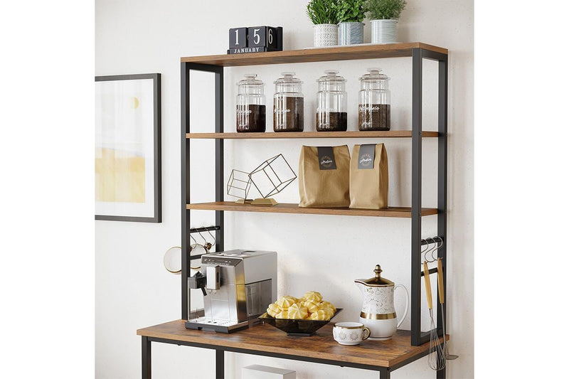 Vasagle Kitchen Storage Baker's Rack - 6-Tier (Rustic Brown)