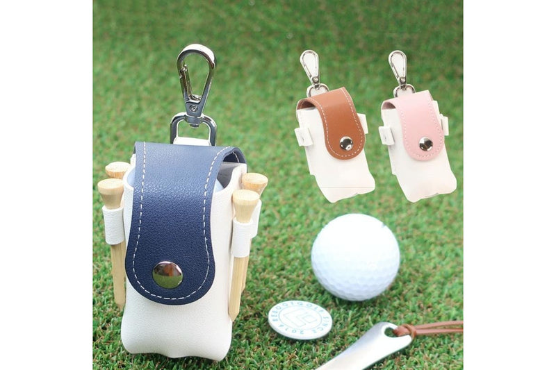 Splicing Leather Portable Mini Golf Protective Bag