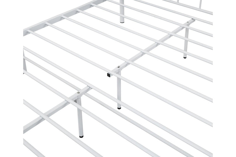 Fraser Country Double Metal Bed Frame - White