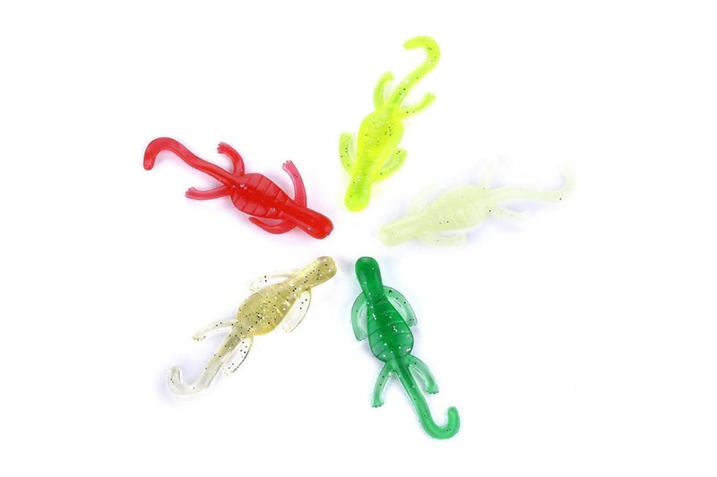 10 Piece 5cm/1g Gecko Shaped Soft Fish Bait For Fishing