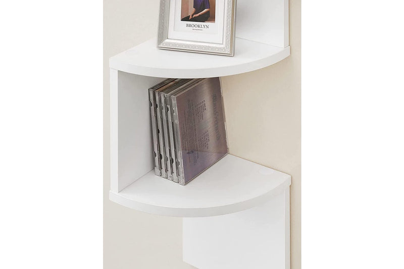 Vasagle Floating Corner Shelf - 5-Tier (White)