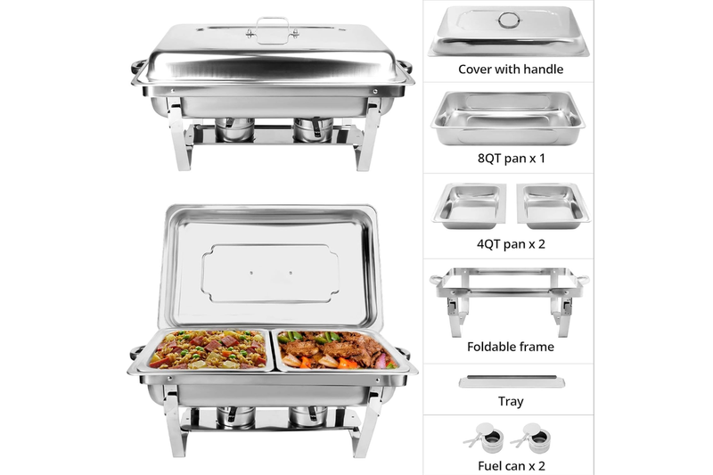 11L Chafing Dish Food Warmer Buffet Set