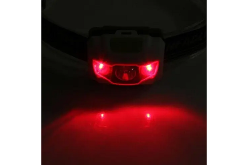 Led Headlamp 3 Leds White Red Light 3W Lightweight Green