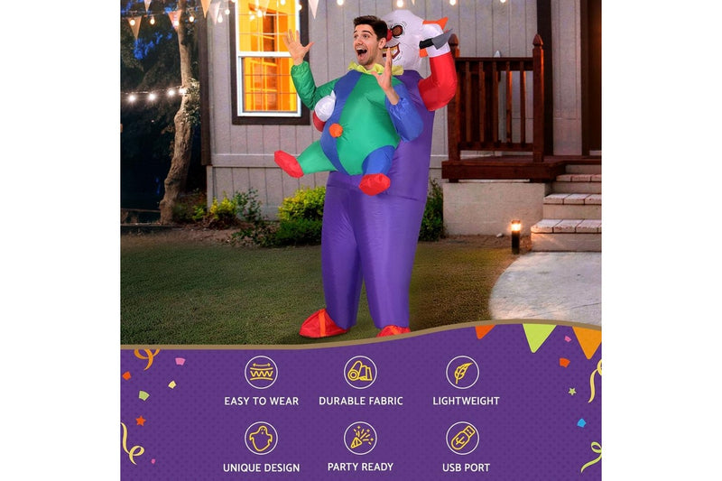 Inflatable Clown Costume Adult Suit Halloween Cosplay