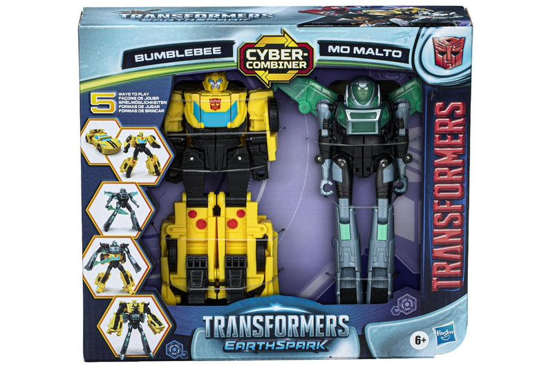 Transformers EarthSpark: Cyber Combiner - Bumblebee & Mo Malto