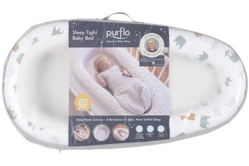 Purflo: Sleep Tight Baby Bed - Animal Safari