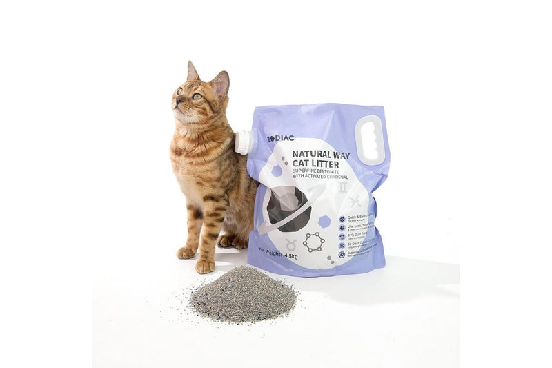 Zodiac Natural Way Superfine Bentonite With Activated Charcoal Cat Litter 4.5Kgx4 - One Size