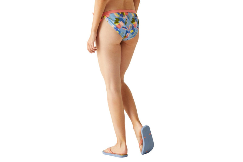 Regatta Womens/Ladies Flavia Abstract Floral String Bikini Bottoms (Blue/Green/Pink) (16 UK)