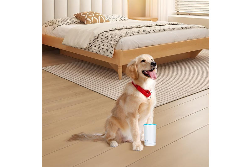 ZOOMIES Rechargeable Dog Paw Washing Cup - White