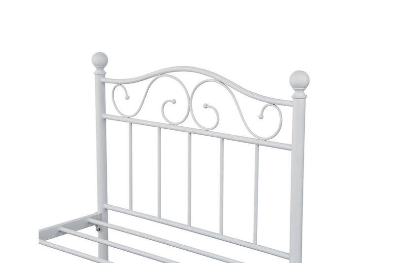 Fraser Country Single Metal Bed Frame - White