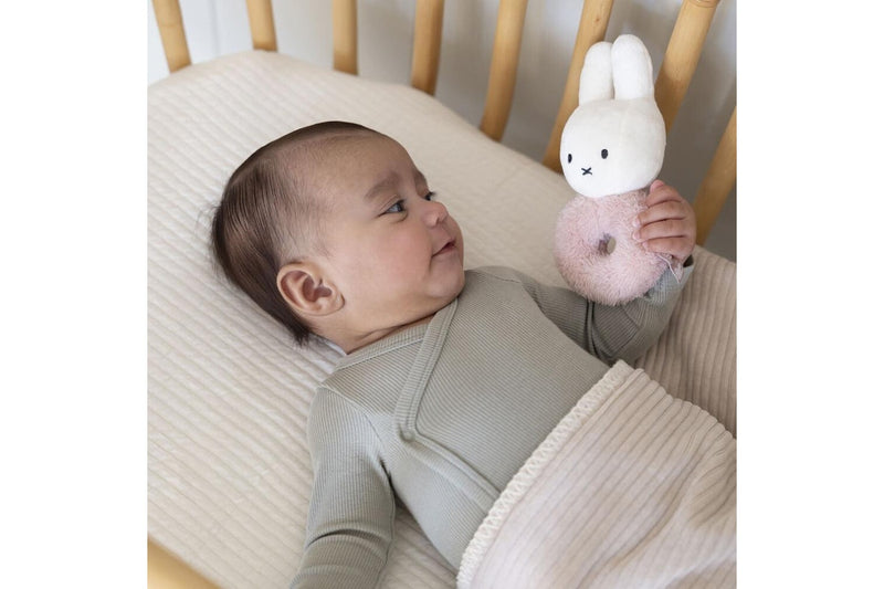 Miffy: Fluffy Ring Rattle - Pink