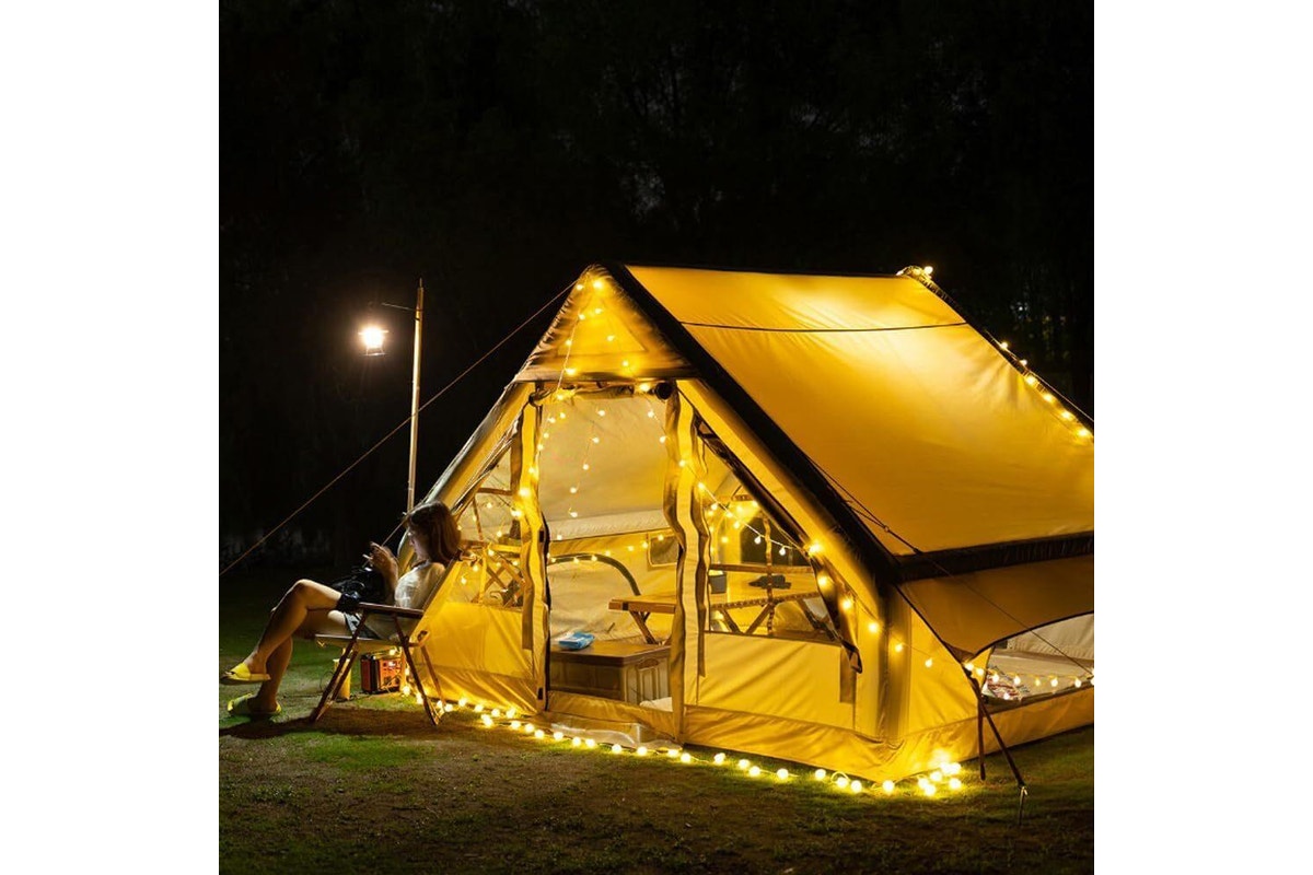 Inflatable Glamping Tent with Pump - 4 Person