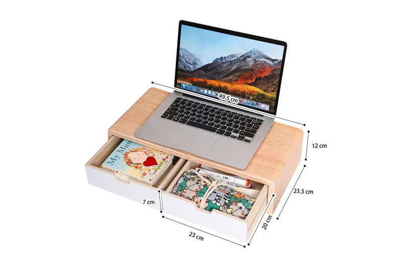 STORFEX Monitor Stand with 2 Storage Drawers