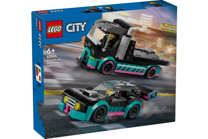 LEGO City: Race Car and Car Carrier Truck - (60406)