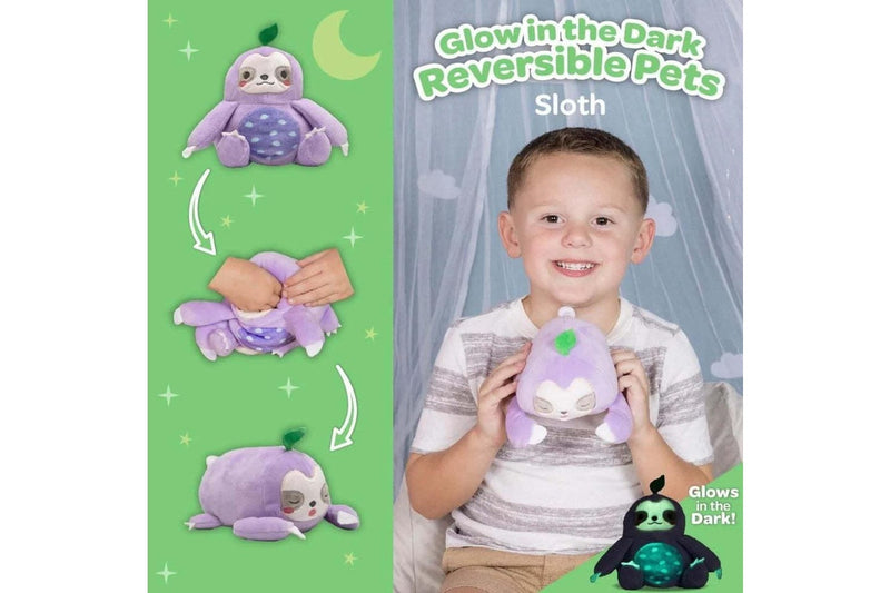 Adora: Snuggle & Glow Reversable Pal - Sloth (15cm)