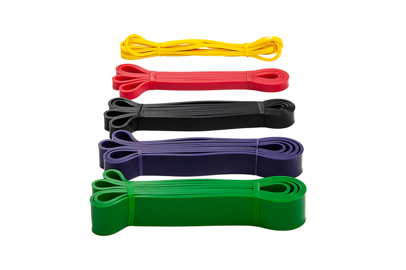 Resistance Band Loop Set Of 5 Heavy Duty Gym Yoga Workout - One Size