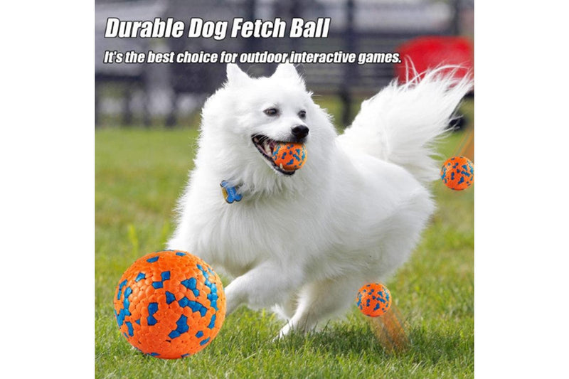 4pcs Bouncy Balls for Dogs Small Breed Lightweight Durable Solid Dog Ball S