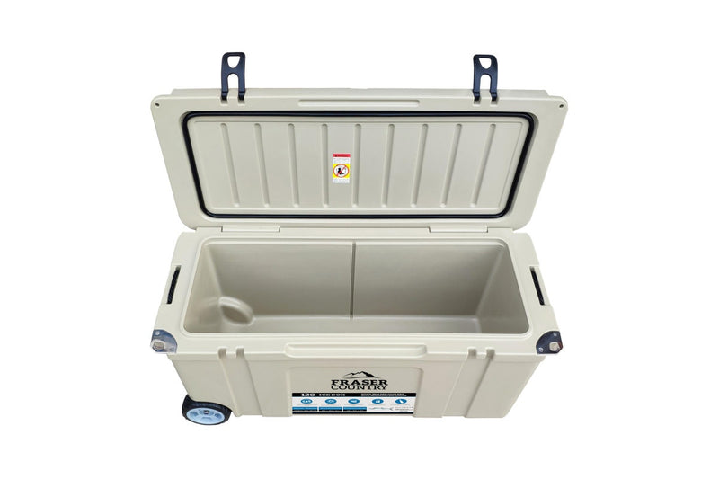 Fraser Country: Heavy Duty Ice Box Chilly Bin with Wheels 120L