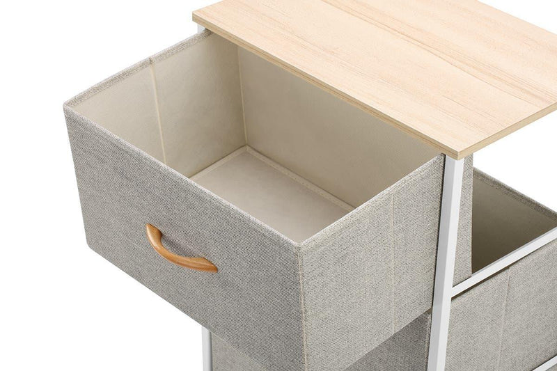 Ovela: 4 Drawer Storage Chest - Beige