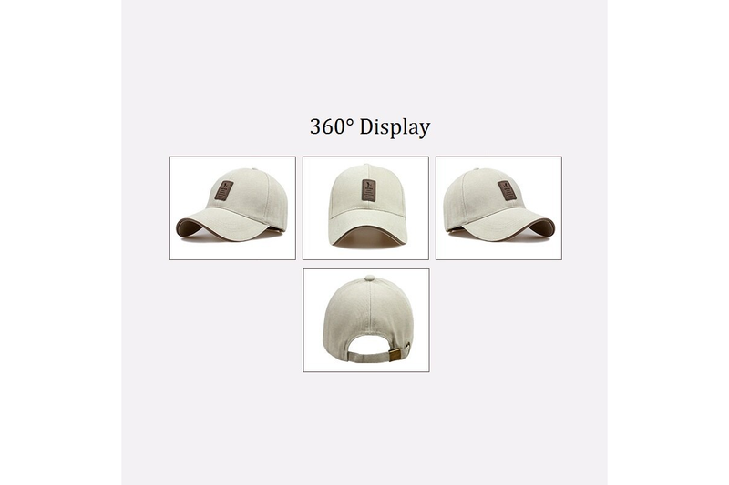 Men Fashion Baseball Hat Beige - Standard