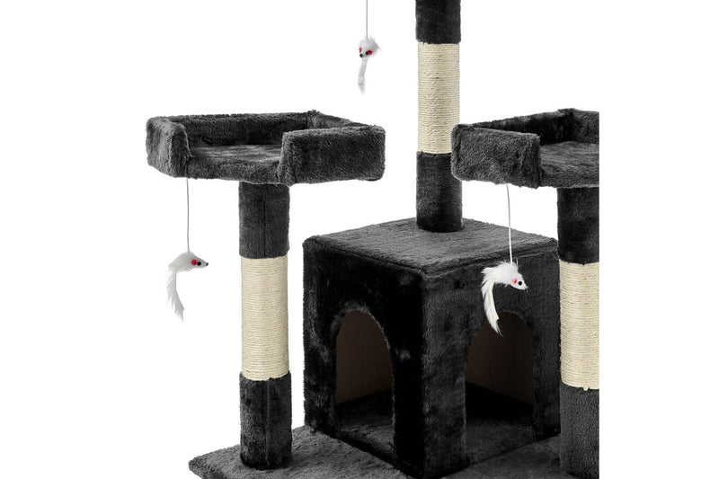 Zoomies Large Cat Tree Condo with Sisal Scratching Posts - 182cm