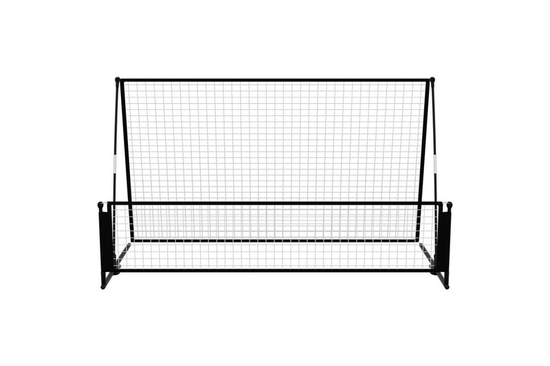 2 In 1 Soccer Rebounder Football Goal 202X104x120 Cm Steel