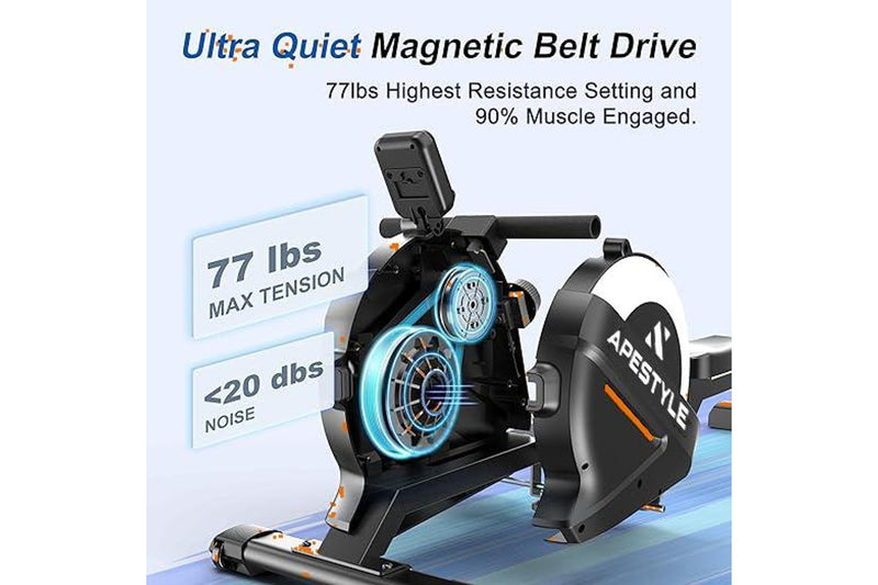 Ape Style RX300 Magnetic Flywheel Rowing Machine