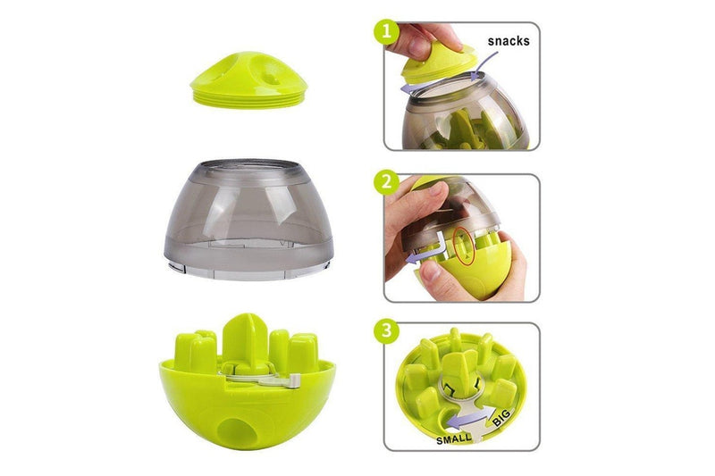 Iq Interactive Food Dispensing Pet Toy - Light Green