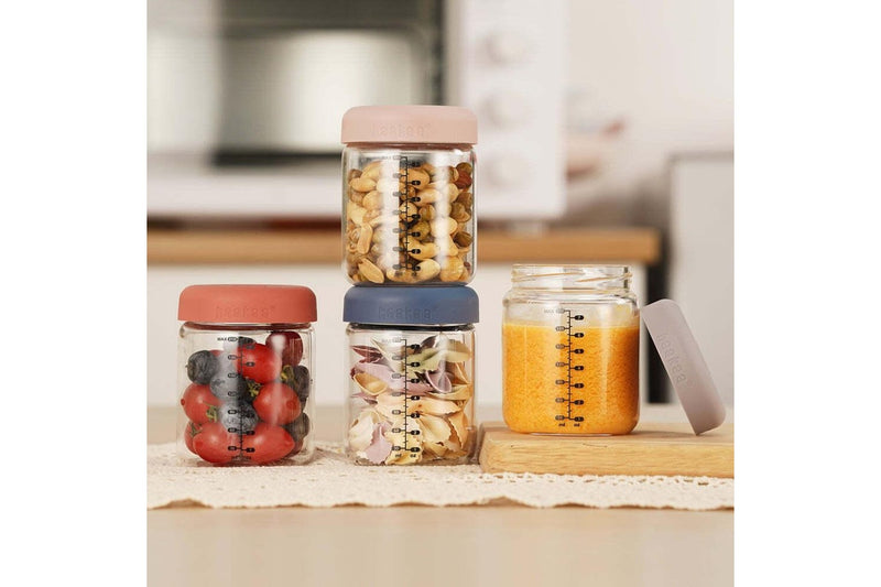 Haakaa: Sealed Glass Storage Jar Set - 120ml (6pc Set)