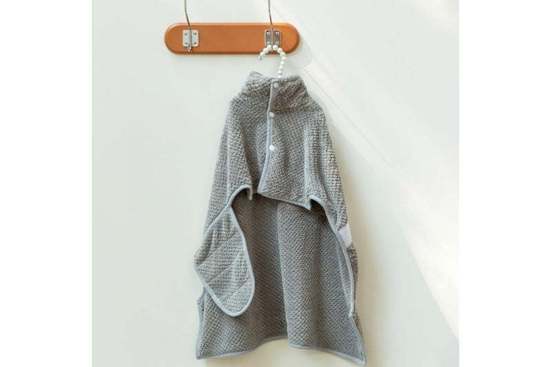 PETSWOL Medium Dog Bath Robe - Gray