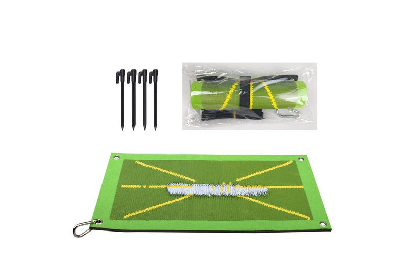 Golf Training Mat Wear Resistant Anti Slide Golf Swing Mat Mini Golf Practice Carpet for Training with Accessories Golf Impact Mat for Indoor/Outdoor