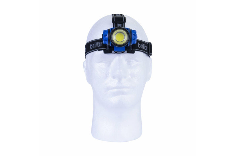 3 Mode Headlamp w COB LED Head Torch Adjustable Headband Wide Beam Light Camping Running