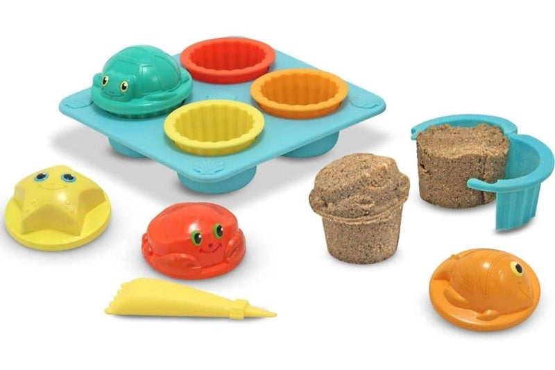 Melissa & Doug: Seaside Sand Cupcakes - Play Baking Set