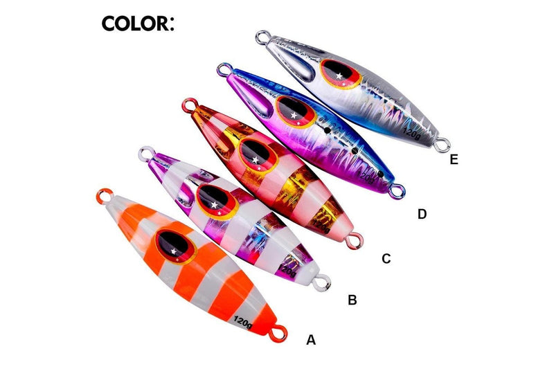 100g Slow Sinking Luminous Fishing Lure For Deep Sea Fishing