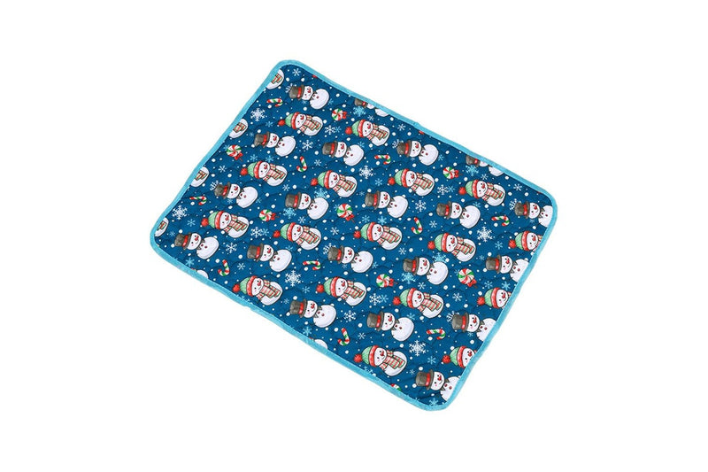 Christmas Washable Reusable Pet Dog Training Pads Pee Mat Absorbent Cushion Bed Style 3