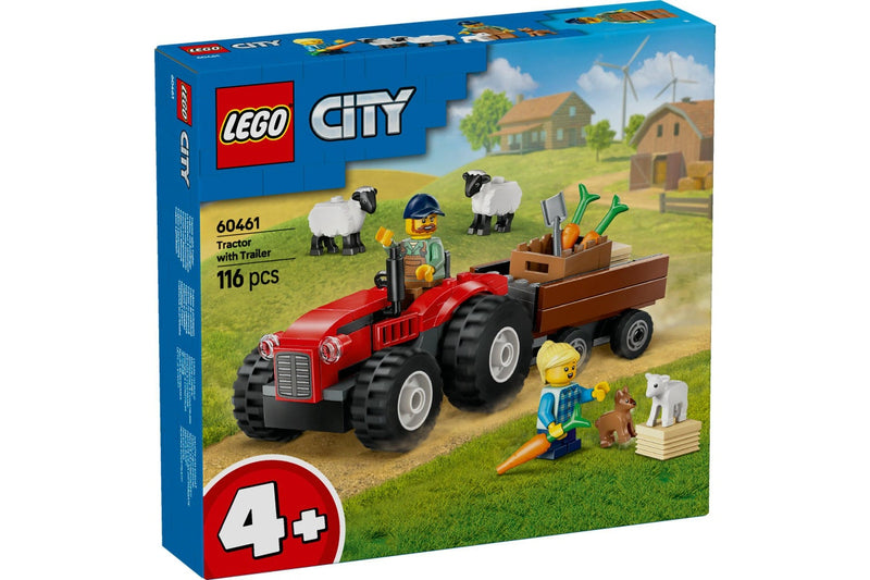 LEGO City: Red Farm Tractor with Trailer & Sheep - (60461)