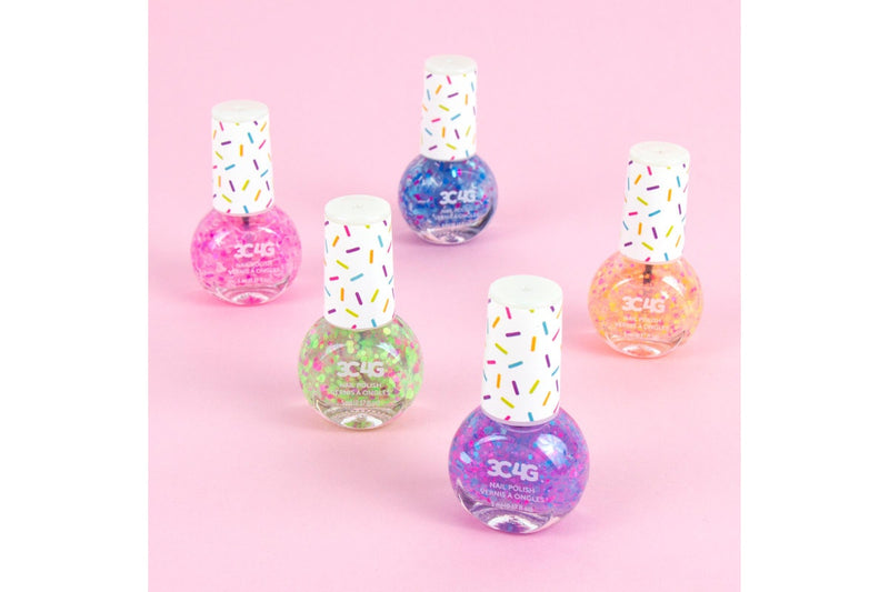 3C4G: Confetti Nail Polish - 5-Pack